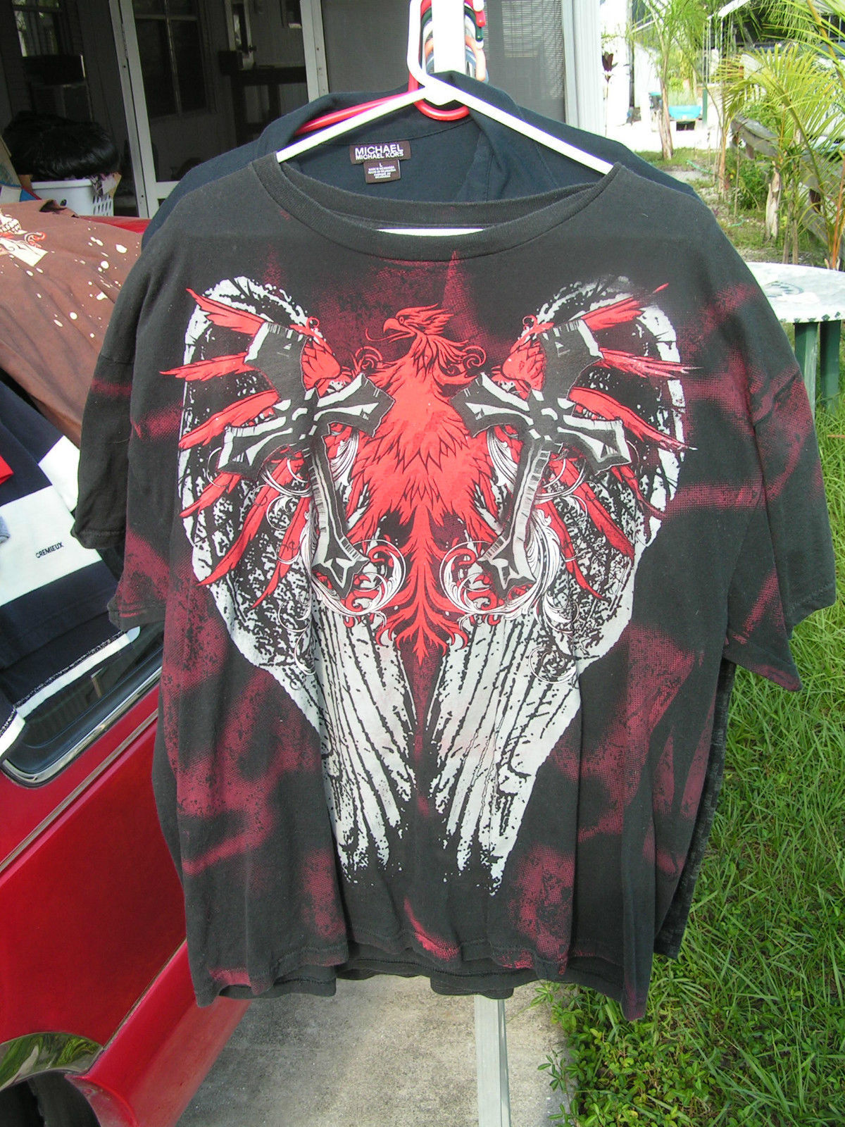 Primary image for Eagle Red & White Classy Men's XL Men's Shirt - Really Nice!