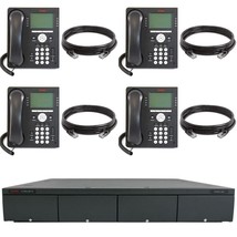 Avaya IP500 Phone System Control Unit w/ 4 Avaya 9508 Phones - $613.75