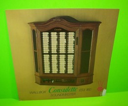 NSM Consulette Wall ES II 160 Original German Phonograph Jukebox Music Flyer - £17.40 GBP