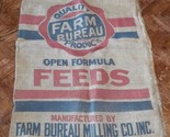 2 VTG Farm Bureau Milling Co Feeds Sack Bag Inc Hammond IN 100lbs, &amp; Bla... - $14.55
