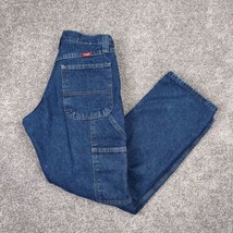 Wrangler Carpenter Jeans Pants Men 29x30 Blue Denim Fleece Lined Work Ca... - £19.54 GBP