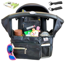 Baby Stroller Organizer with Insulated Stroller Cup Holder, Baby Organizer - $15.64