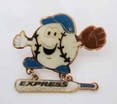 Canton OH Express Fast Pitch Softball Enamel Over Metal Pin - $4.99