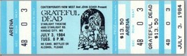 Grateful Dead Mail Away Untorn Ticket Stub Juillet 3 1984 Kansas Ville Missouri - £59.15 GBP