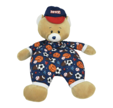 BABY GANZ MVP TEDDY BEAR SPORTS BALLS PAJAMAS STUFFED ANIMAL PLUSH TOY 8... - £29.52 GBP