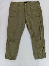 Sanctuary Women&#39;s Denim Distressed Green Jeans Zipper Hem High-Rise Size 32 - $14.24