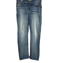 BKE Denim Men&#39;s Tyler Straight Leg Denim Jeans Size 34L Blue - £18.35 GBP