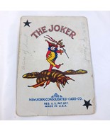 New York Consolidated Co Company Joker Single Playing Card clown bee jes... - $50.00