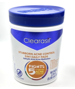 Clearasil Fights 5 in 1 Daily Cleansing Pads Stubborn Acne Control 90-ct... - $310.25 MXN