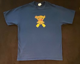 Vintage Harry Potter Quidditch Gryffindor House Tee Shirt XL Warner Bros Blue - £22.59 GBP