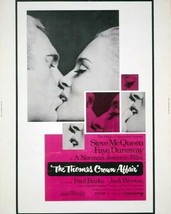 The Thomas Crown Affair Steve McQueen Faye Dunaway movie poster art 8x10 photo - £7.51 GBP