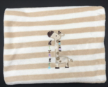 Circo Baby Blanket Giraffe Stripes Tan White Spell Out - £19.68 GBP