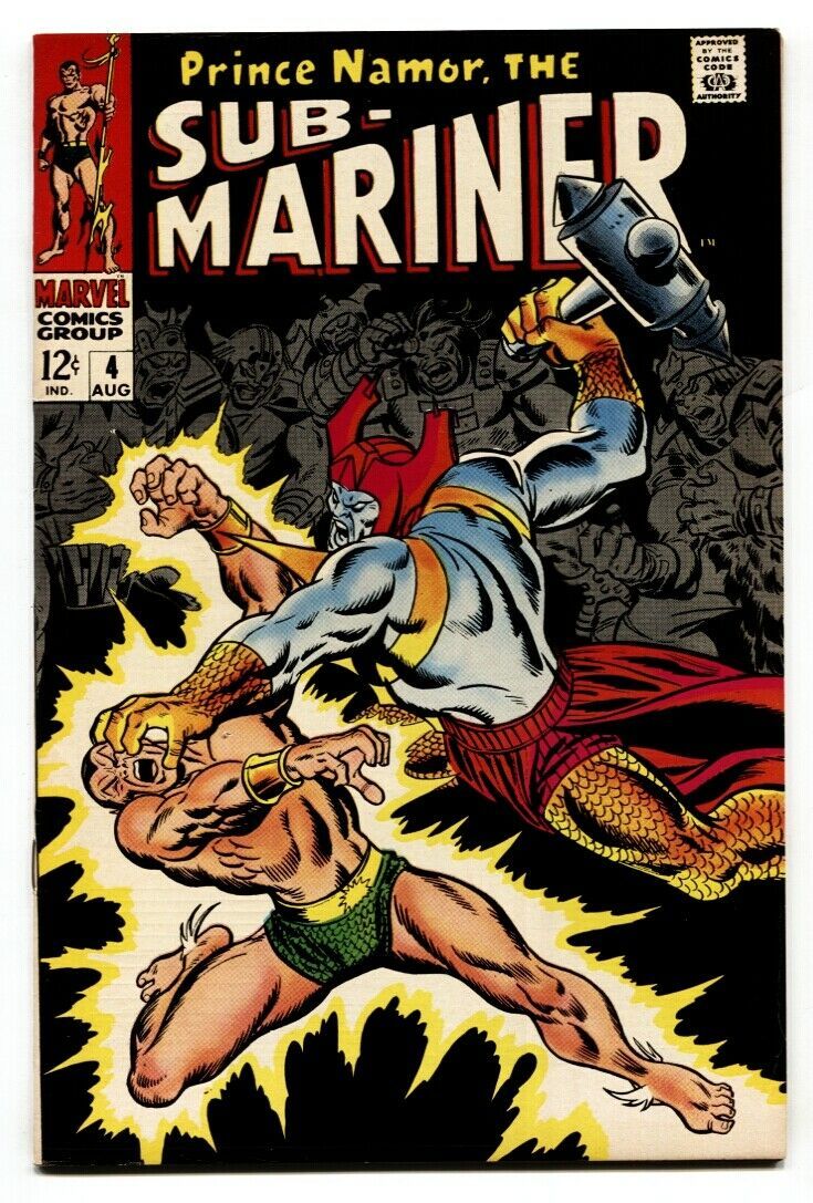 Sub-mariner #4 1968-marvel Comic Silver-Age VF - £93.57 GBP