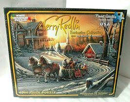 Horse Drawn Carriage Terry Redlin PLEASURES OF WINTER 1000 pc Puzzle - $38.56