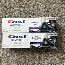 2X Crest 3D White Whitening Therapy Charcoal Toothpaste Deep Clean Mint 2027* - £9.34 GBP