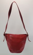 Woman Faux Red Leather Shoulder Hobo Tote Bag - $9.89