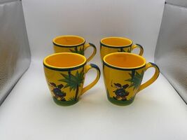 Set of 4 Haldon SOLEIL Yellow Mugs - $139.99