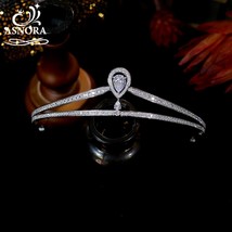 New Silver Color Crystal Tiaras And Crowns For Women Wedding Crown Brida... - £61.35 GBP
