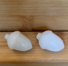White Quartz Crystal Carved Acorn Nuts Set Pocket Stones Chakra Healing Carvings - £5.33 GBP