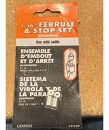 Lehigh 1/16&quot; Ferrule &amp; Stop Set  Aluminum Cable Clamps  #7330 *NEW* xx1 - €5,96 EUR