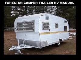FORESTER CAMPER TRAILER MANUALs 230pg w/ Teardrop RV Appliance Service &amp;... - $23.75