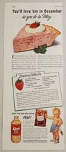 1949 Print Ad Karo Syrup Strawberry Chiffon Pie Recipe Baby Character wi... - £9.23 GBP
