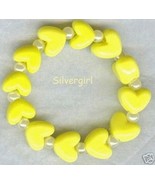 Hearts Delight Boutique Kids Beaded Bracelet Yellow - £5.57 GBP