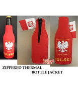 POLSKA POLISH Poland BOTTLE KOOZIE COOLER Neoprene Wrap Sleeve Jacket Ho... - £7.98 GBP