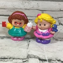 Fisher Price Little People Lot Of 2 Figures Sarah Lynn W/Bird Maggie Circus - $9.89