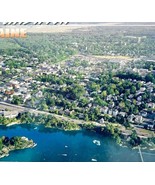 2000s Brunswick Maine Postcard Coastal Nautical Aerial Adroscoggin River... - $27.15 CAD