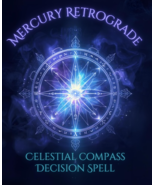 1000X FEB 26- MARCH 20 MERCURY RETROGRADE CELESTIAL COMPASS DECISION MAG... - $222.77