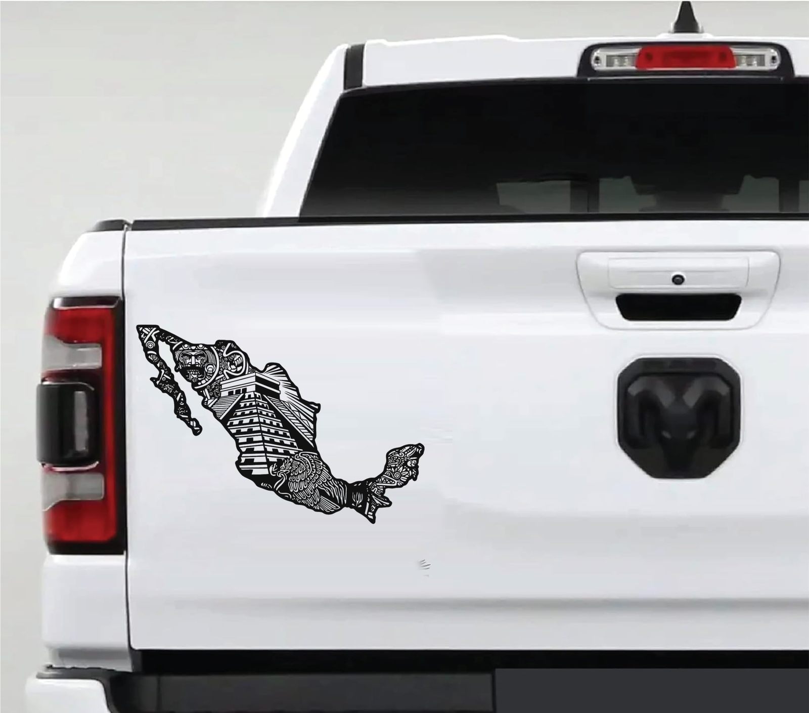 Badass Aztec Mexico Outline Vinyl Decal Sticker - Fits on Any Car or Tru... - $0.99