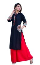 Traditional Jaipur Embroidered Kurta with Palazzo for Girls &amp; Women Festive Part - £29.87 GBP