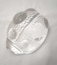 Vintage Clear Glass Scandinavian Hadeland LadyBug Paperweight lady bug 3 inch  - £20.07 GBP