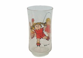 Cabbage Patch Kids Drinking Glass Cup Mug 1984 OAA Xavier Roberts doll jump rope - £20.93 GBP