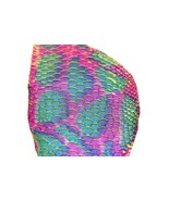 A Lot of  FOUR Tilapia Fish Leather Skins Hide Glitter Pink Python Print-on - $368.81 MXN