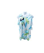 Women Top JM Collection Plus Size Necklace Cold-Shoulder White Floral To... - $301.39 MXN