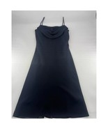 Vintage Jump Dress Womens Size 3/4 Black Sleeveless Straps Dressy Above ... - $28.63