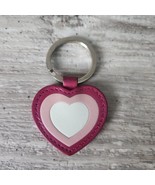 Coach Vintage Ombre Layered Leather Heart Charm Key Fob Keychain Made in... - £58.42 GBP