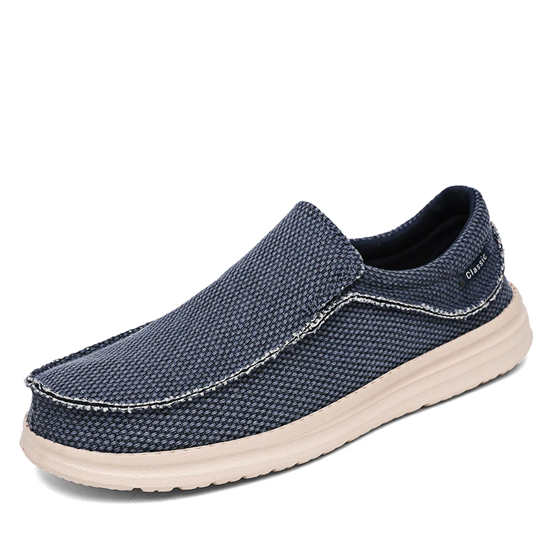 New Men&#39;s Canvas Shoes Breathable Casual Shoes Luxury Brand Men Loafers Lightwei - £41.81 GBP