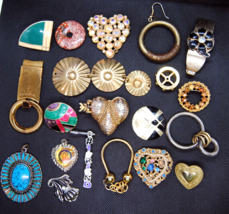 Lot of Jewelry Findings Parts Supply Earrings Pendants Locket Hearts Fish - £7.82 GBP