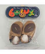 Bobux Baby Shoes Soft Natural Leather Football Slippers Booties Mocs S 0... - $19.80