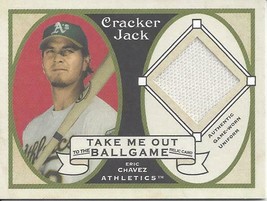 2005 Topps Cracker Jacks Take Me Out To The Ballgame Relics E Chavez EC Athletic - £2.73 GBP