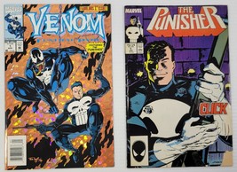 D) Lot of 2 Marvel Comic Books Venom - The Punisher - Funeral Pyre - £7.87 GBP