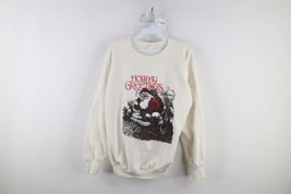 Vintage 90s Streetwear Womens Large Distressed Santa Claus Christmas Sweatshirt - £38.88 GBP
