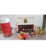 &quot;Valley View Farm&quot; Realistic Barn Set No. 196 Metal Tin Litho By FISHER ... - $73.00