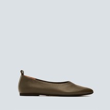 Everlane Shoes The Day Glove Ballet Flats Leather Slip On Olive Green Size 9 - £76.08 GBP