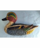 Vintage FRANKIES DESIGNS Cultured Wood Duck Cabin Wall Decor (1983) - $273.31 MXN