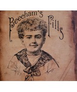 Vintage ~ Beecham&#39;s Pills ~ 11&quot; x 17&quot; Shellacked Wooden Wall Plaque - £47.07 GBP