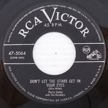 Perry Como - Don&#39;t Let The Stars Get In Your Eyes / Lies - 45 rpm Record 47-5064 - £18.21 GBP